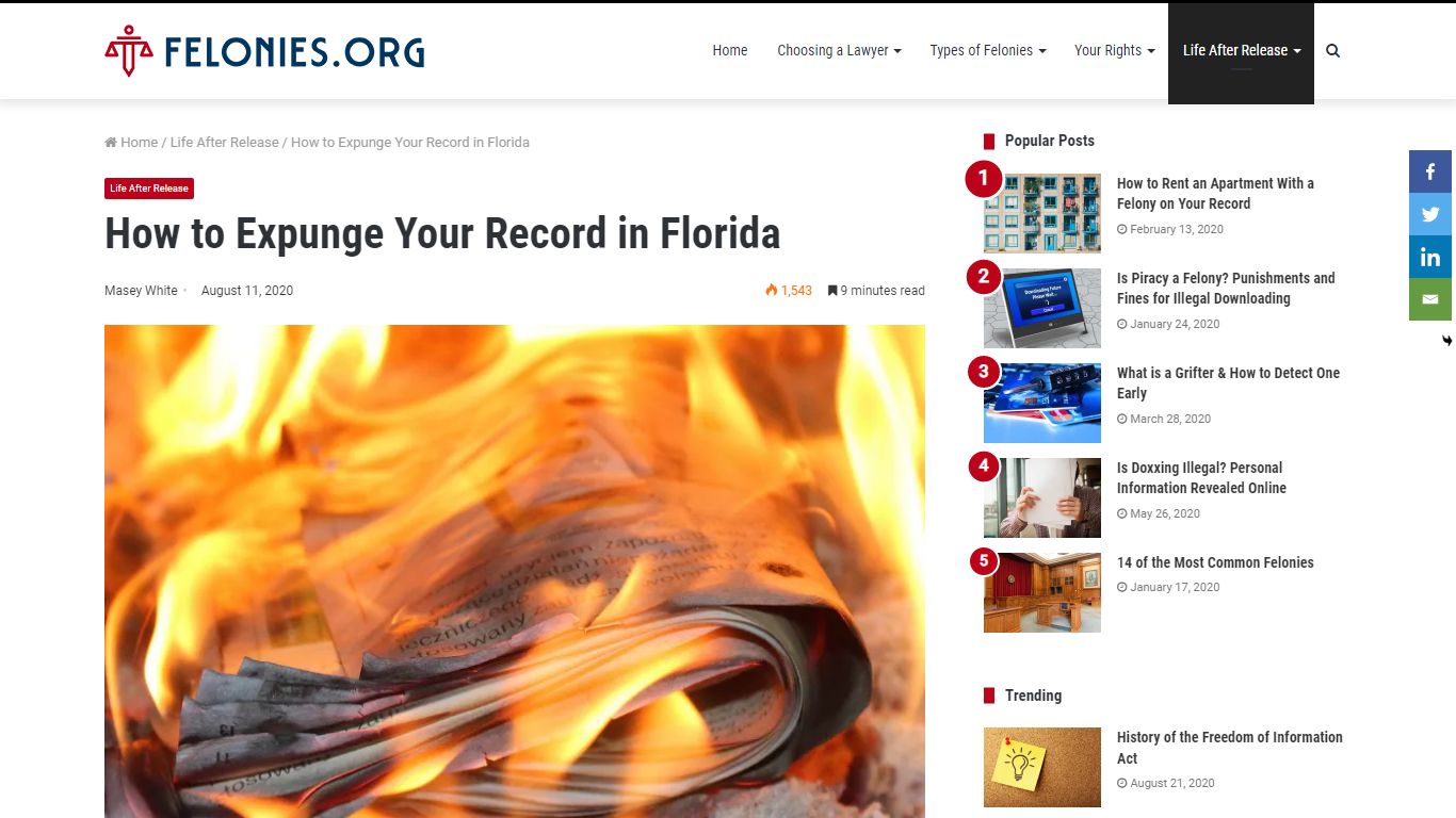 How to Expunge Your Record in Florida - Felonies.org